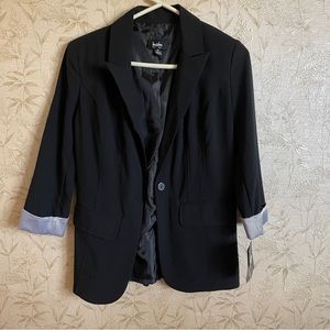 BRAND NEW By and By | black and pinstripe sleeve women’s blazer size medium